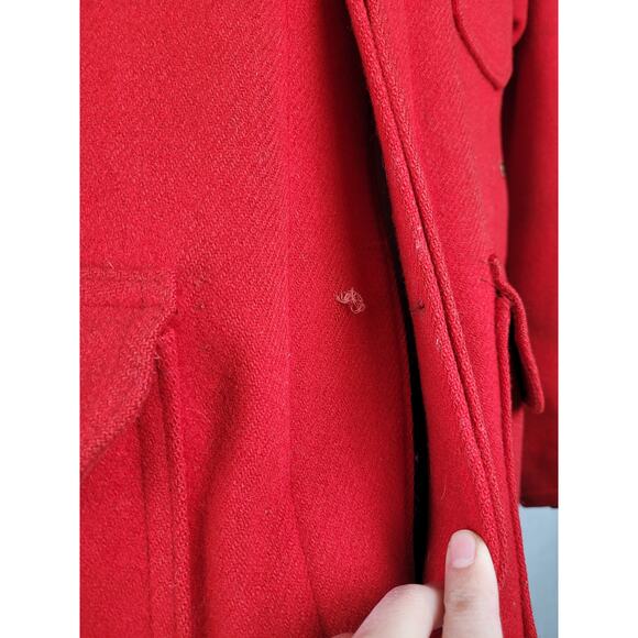 1940-50s Woolrich Red Wool Hunting Jacket Men's Sz 38 (M) - Picture 5 of 13